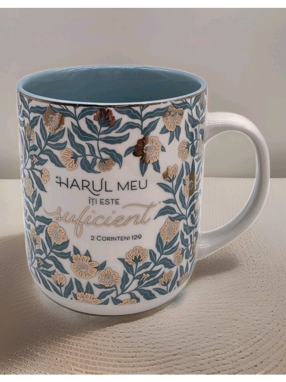 Spanish Bible Verse Coffee Cup 2 Corinthians 12:9 My Grace Is Sufficient For You